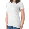 Light colored women's junior jersey t-shirt