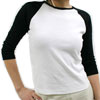 Women's junior raglan tees