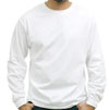 Mens White Long Sleeved T-shirt