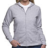 Womens zip hoodie hooded sweatshirts in light colors.