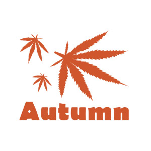 Autumn pot leaf funny smoking tshirt