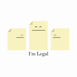 Cute funny I'm Legal t-shirt