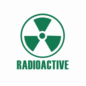 Cool radioactive sign tshirt