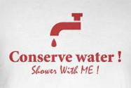 Conserve water shower with me funny t-shirt