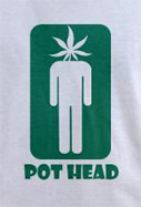 Pot head funny weed t-shirt